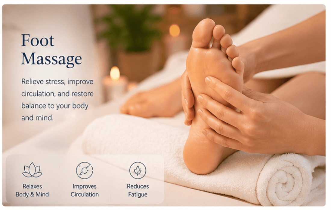Foot Massage at Ueno Clinic — relax & recover