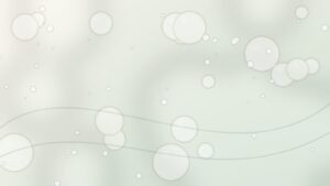 幹細胞培養上清液のイメージ（淡い背景に浮かぶ半透明の球）
